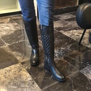 Vince Camuto Quilted Riding Boots.